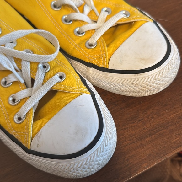 Lemon Yellow Converse Sneakers - Picture 2 of 8